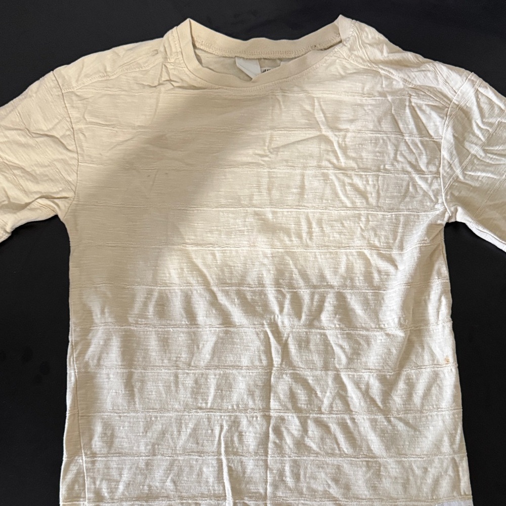 H&M Cream Short Sleeve Tees